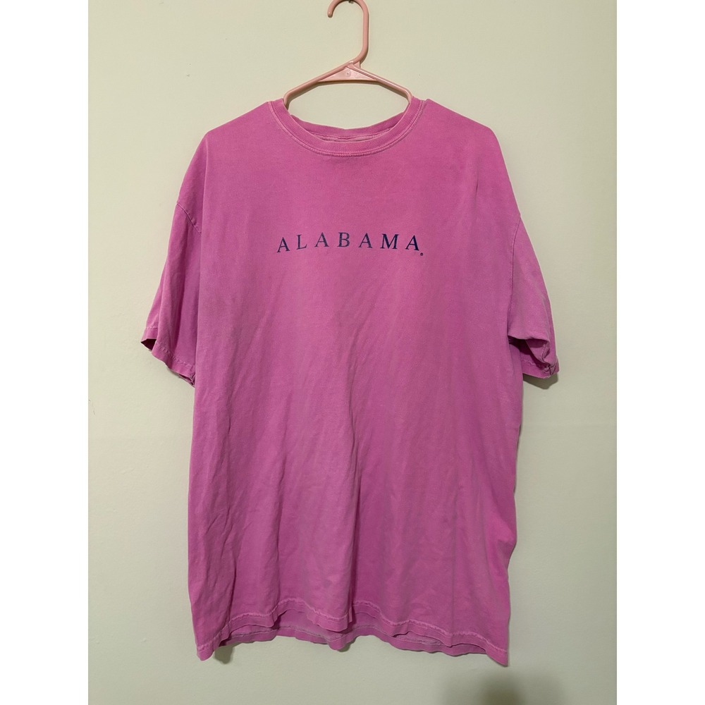 Comfort Colors Alabama Tuscaloosa Traditions Graphic T-Shirt Pink XL Women